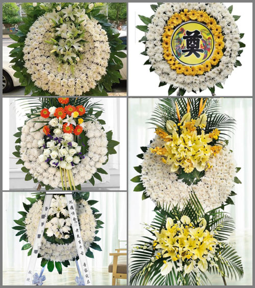 河南南阳新野县上港乡王白村花圈速递